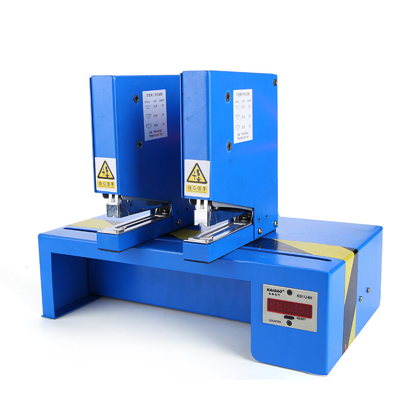 Pneumatic Binding Machine Electric Automatic Stapler Paper Binder + Counter 220V