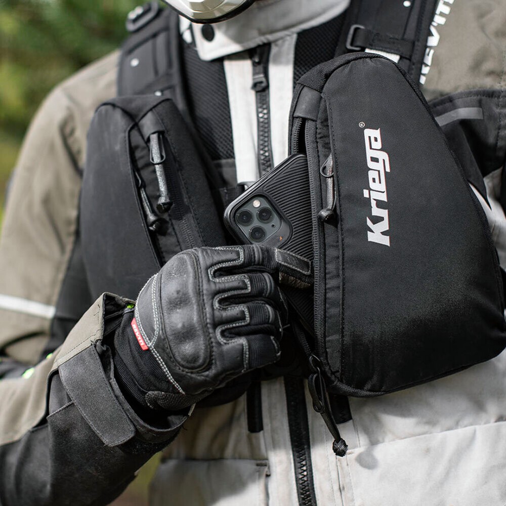 Kriega Easy Access Trail Pockets for Backpack Harness Black