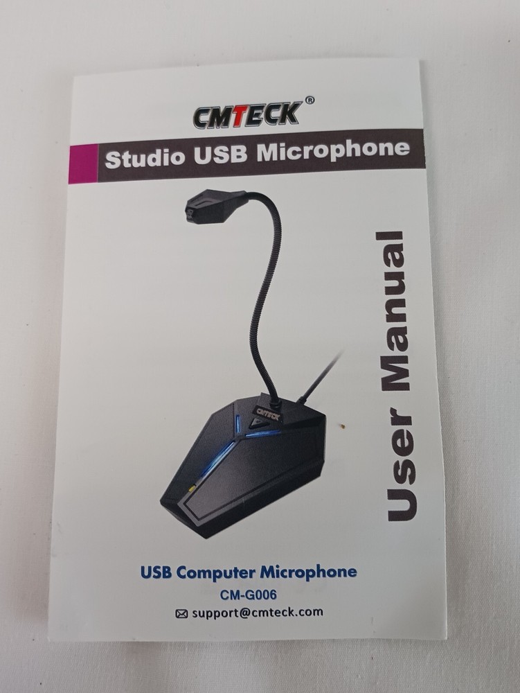 Cmteck Studio USB Microphone CM-G006 See Description for System Requirements GUC