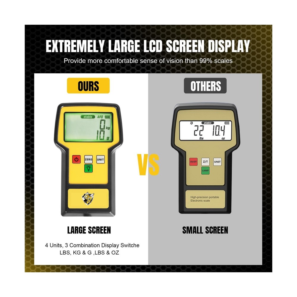 Scale 110 LBS HVAC Freon Scale Ultra-Large LCD Screen High Precis...