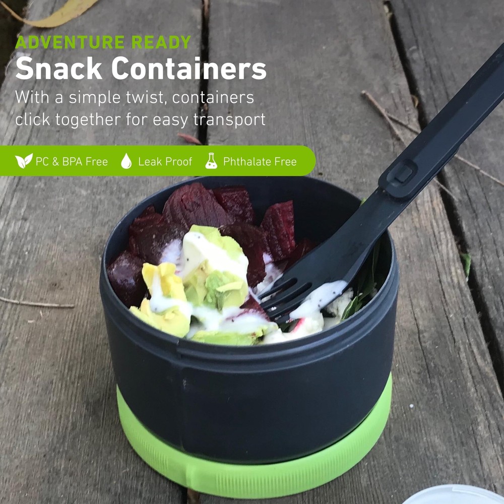 humangear STAX XL/Eat System | Modular Storage Container | Extra Large Stacki...