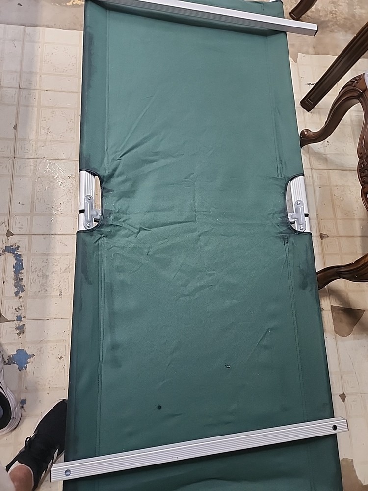 Compact Lightweight Foldable Aluminum Sleeping Cot Canvas