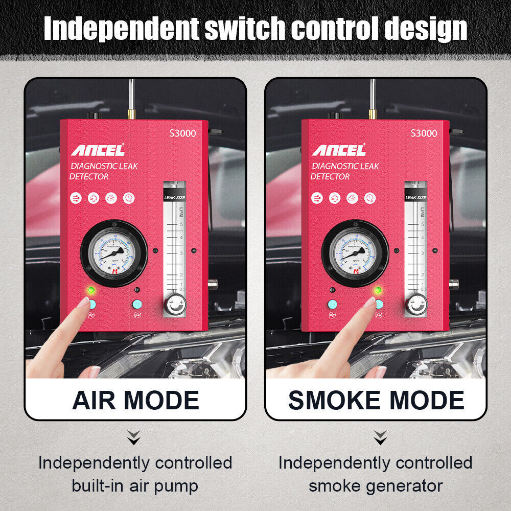 Car EVAP Smoke Machine Diagnostic Tester ANCEL S3000 Leak Detection Tool