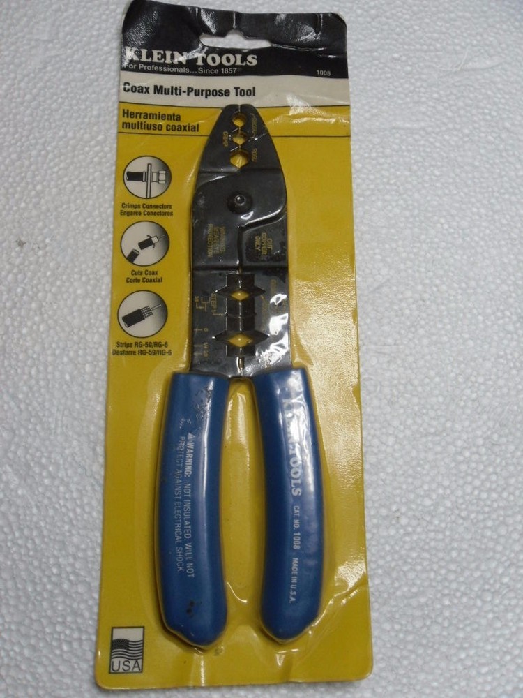 KLEIN TOOLS Coax Multi-Purpose Tool Part No. 1008 LAST ONE!