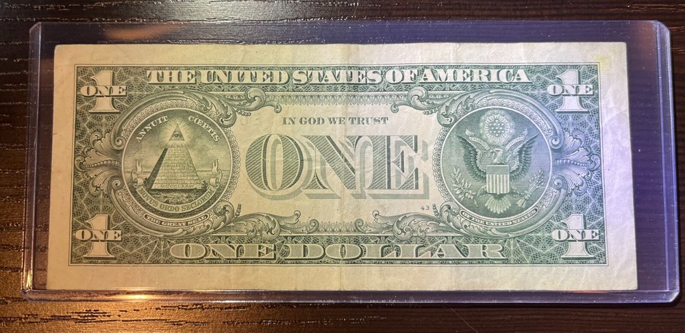 INK ERROR 🍀LUCKY 8'S 🍀MISPRINT🍀$1 BILL🍀SEE PICS🍀ERROR NOTE🍀RARE FIND