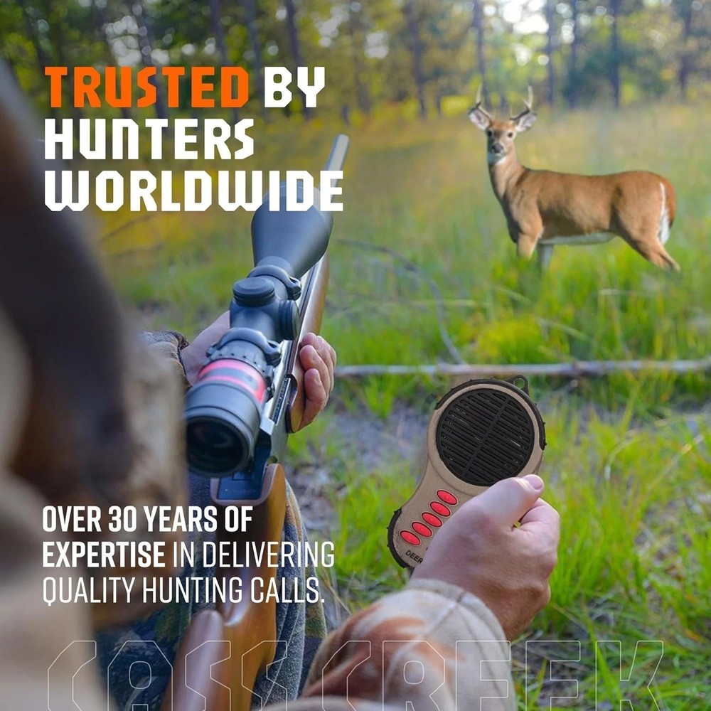 Ergo Call, Handheld Electronic Hunting Call, Compact Design, 5 Authentic Call...