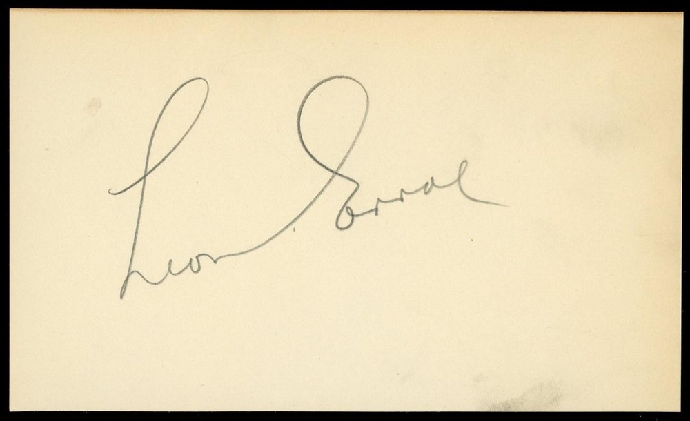 LEON ERROL (1881-1951) autograph cut | "Mexican Spitfire" - signed