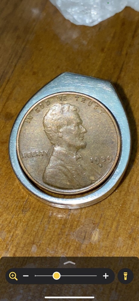 1939 S Wheat penny “L” Error, Rim Error