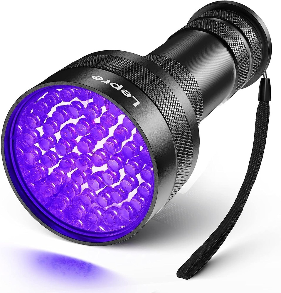 Lepro 51 LEDs UV Light Handheld Blacklight, Flashlight Black zzzz-s,