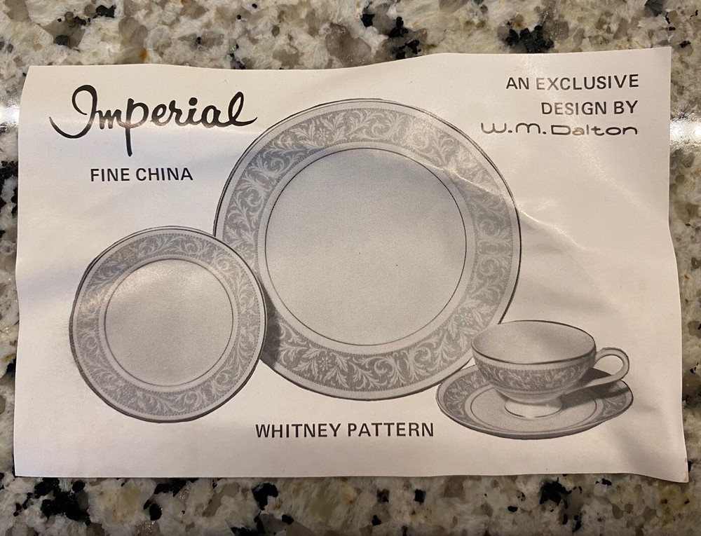 W.M. Dalton Imperial Fine China 4 pc plate setting