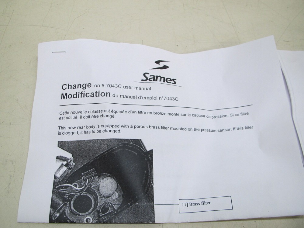 Sames Kremlin Spraymium Electrostatic Spray Gun Replacement Handle & Rear Body