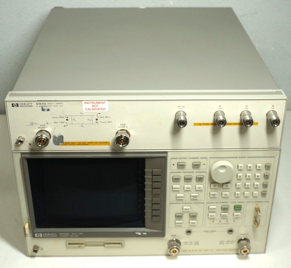 Hewlett Packard - 8753D - Network Analyzer with 87511A S-Parameter Test Set