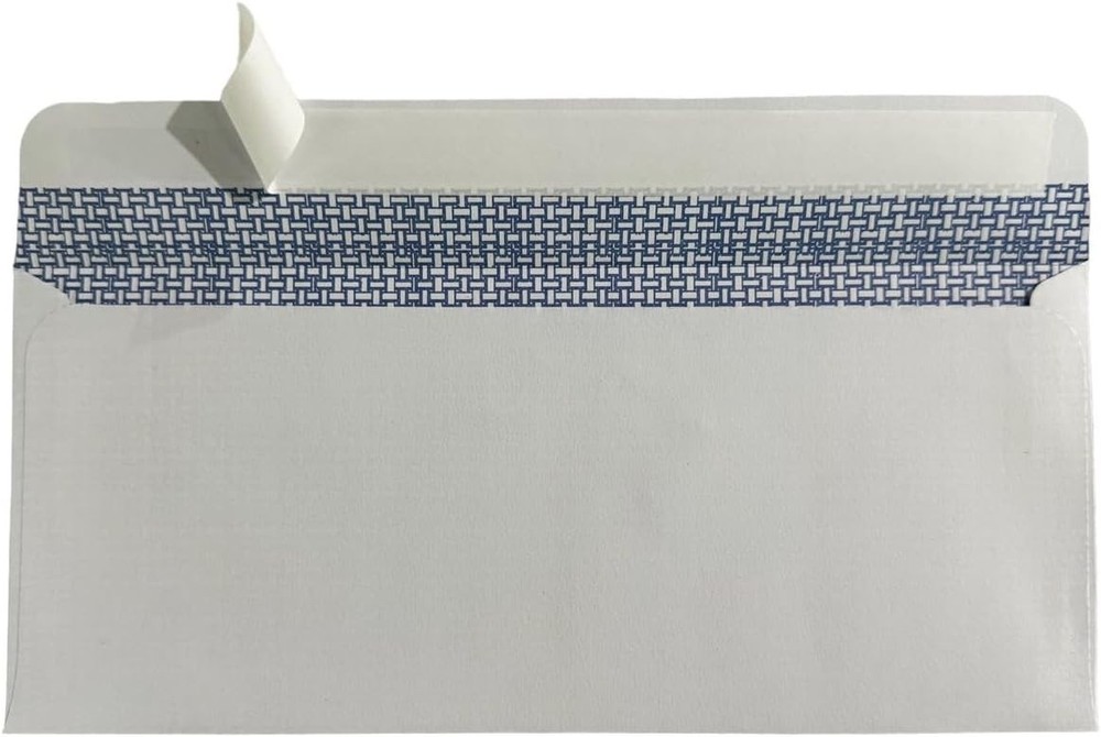 Security Self Seal Envelopes, Security Tinted - Ultra Strong Seal & No Window, 4
