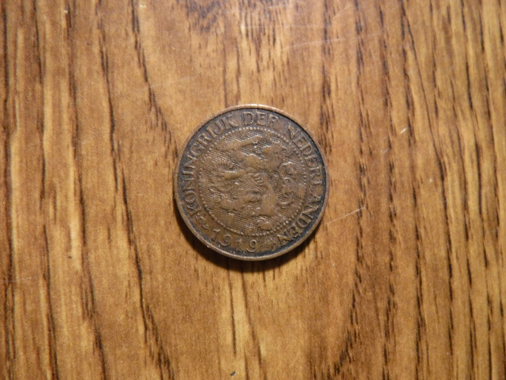 NETHERLANDS 1 CENT 1919 COIN (1163)