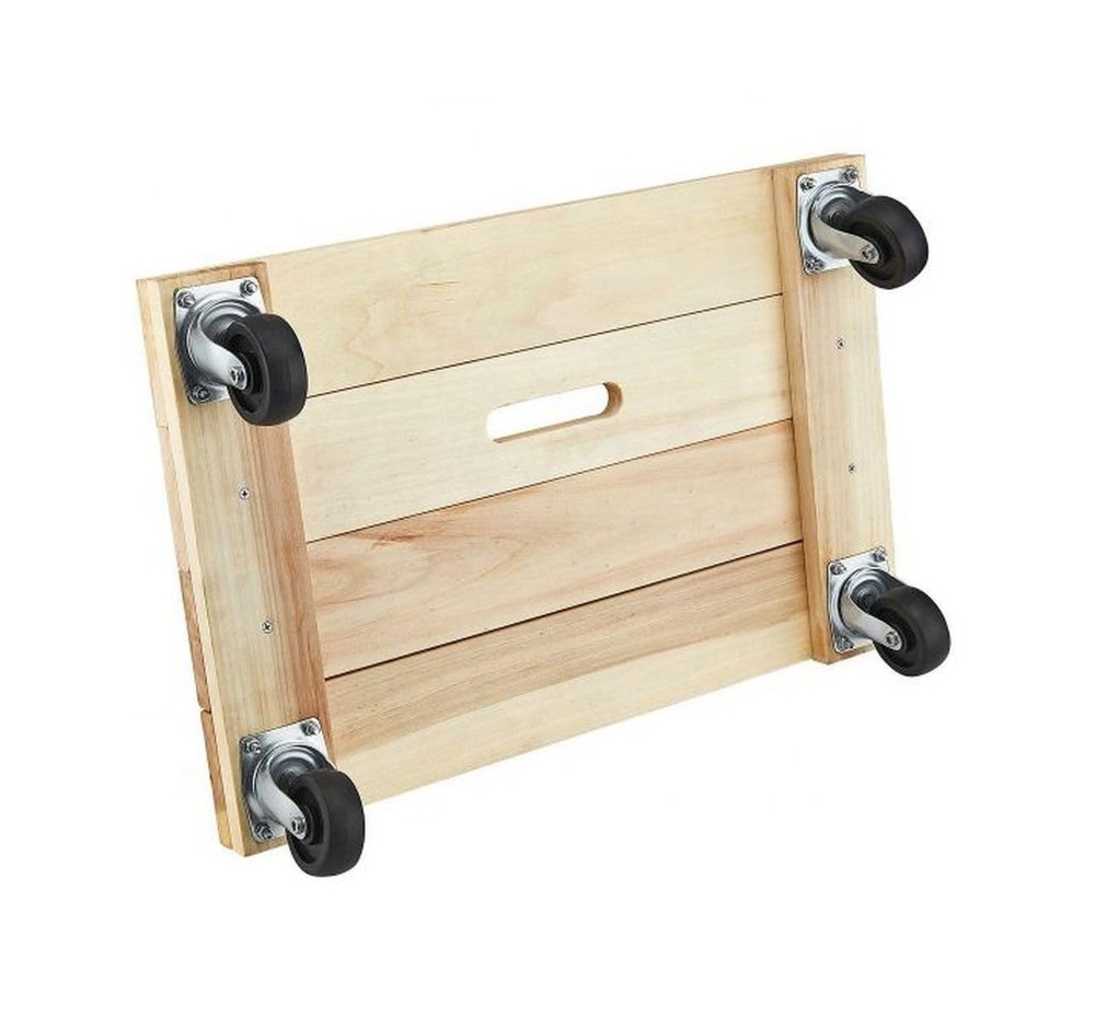 24-372 24in. x 16in. 1000 lb. Capacity Hardwood Solid Deck Dolly