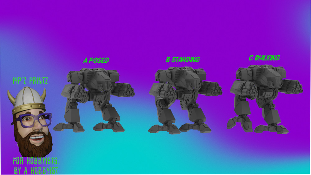 Supernova Alternate Mech Model For Battletech 6mm-10mm-15mm