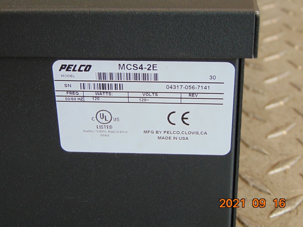 PELCO MCS4-2E MASTER POWER SUPPLY