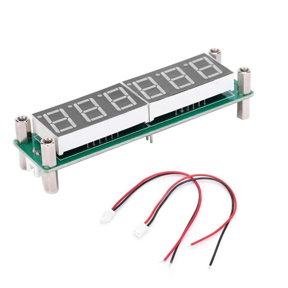 65MHz Digital Frequency Counter, 2.5ppm TCVCXO, 6-Digit LED, Auto Zero Blank