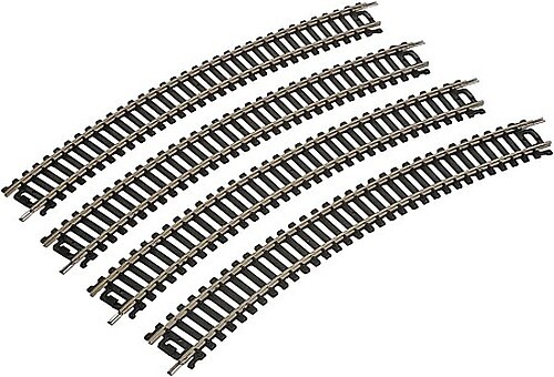 Life-Like 18'' Radius Curve (4) Code 100 Nickel Silver - Model Train Track - HO