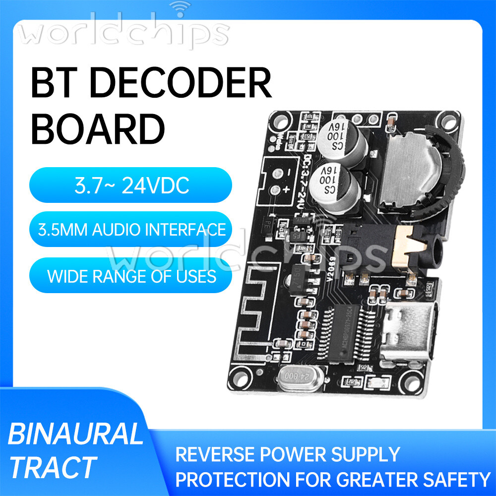 Micro USB/Type-C Bluetooth Audio Receiver Board MP3 Lossless Player Wireless