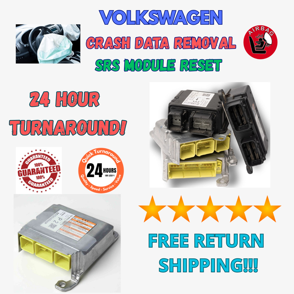 VOLKSWAGEN VW ATLAS SRS RESTRAINT CONTROL MODULE CRASH CODE REMOVAL RESET