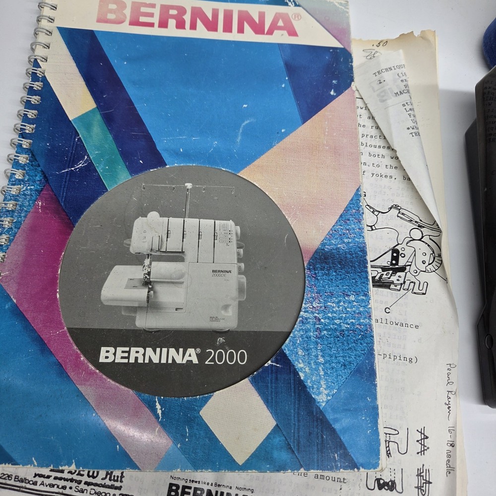 Bernina 2000DCE Sewing Machine Serger Vintage WORKS With String .