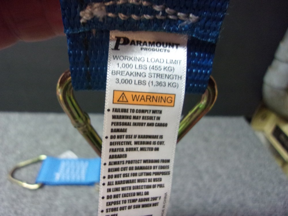 2 Pack E-Track 2"X 6" Strap With D-Ring Truck Cargo Control Tie Down