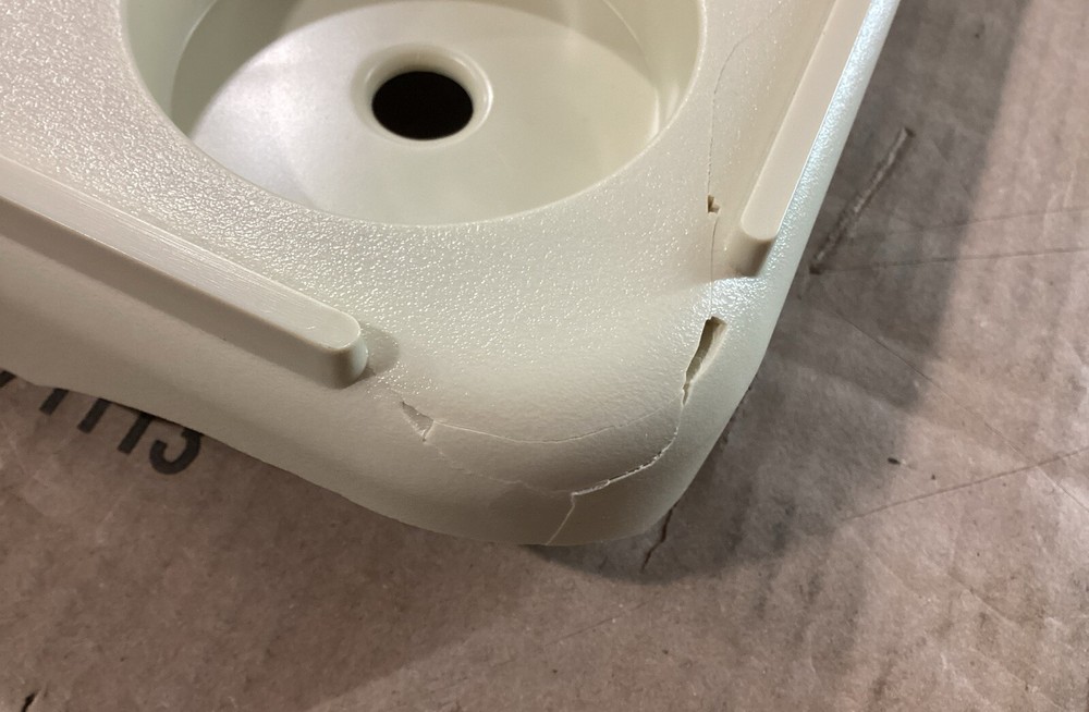 JIF Rectangle Table Kit w/ Surface Mount Ivory DSH-KS ( Open Box / Large Chip )