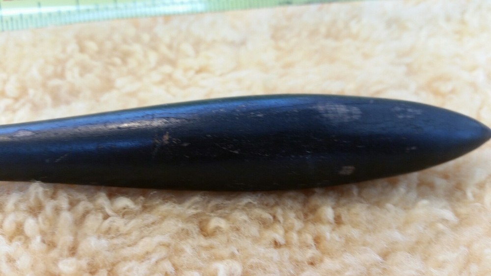Antique Spoon Fork Hallmarked Nickel Silver Serving Fork Spoon Ebony Wood
