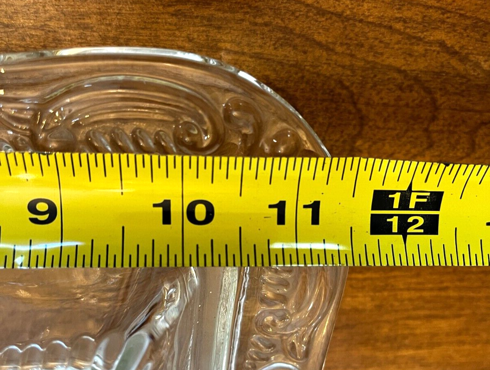 Crystal divided covered dish