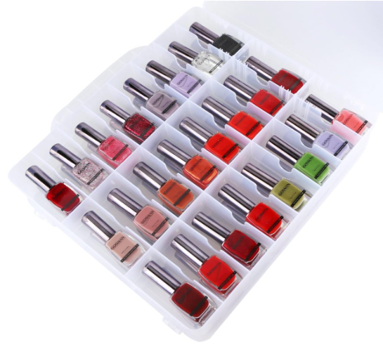 Universal Nail Polish Storage Holder Organizer For 48 Bottles Adjustable Divider