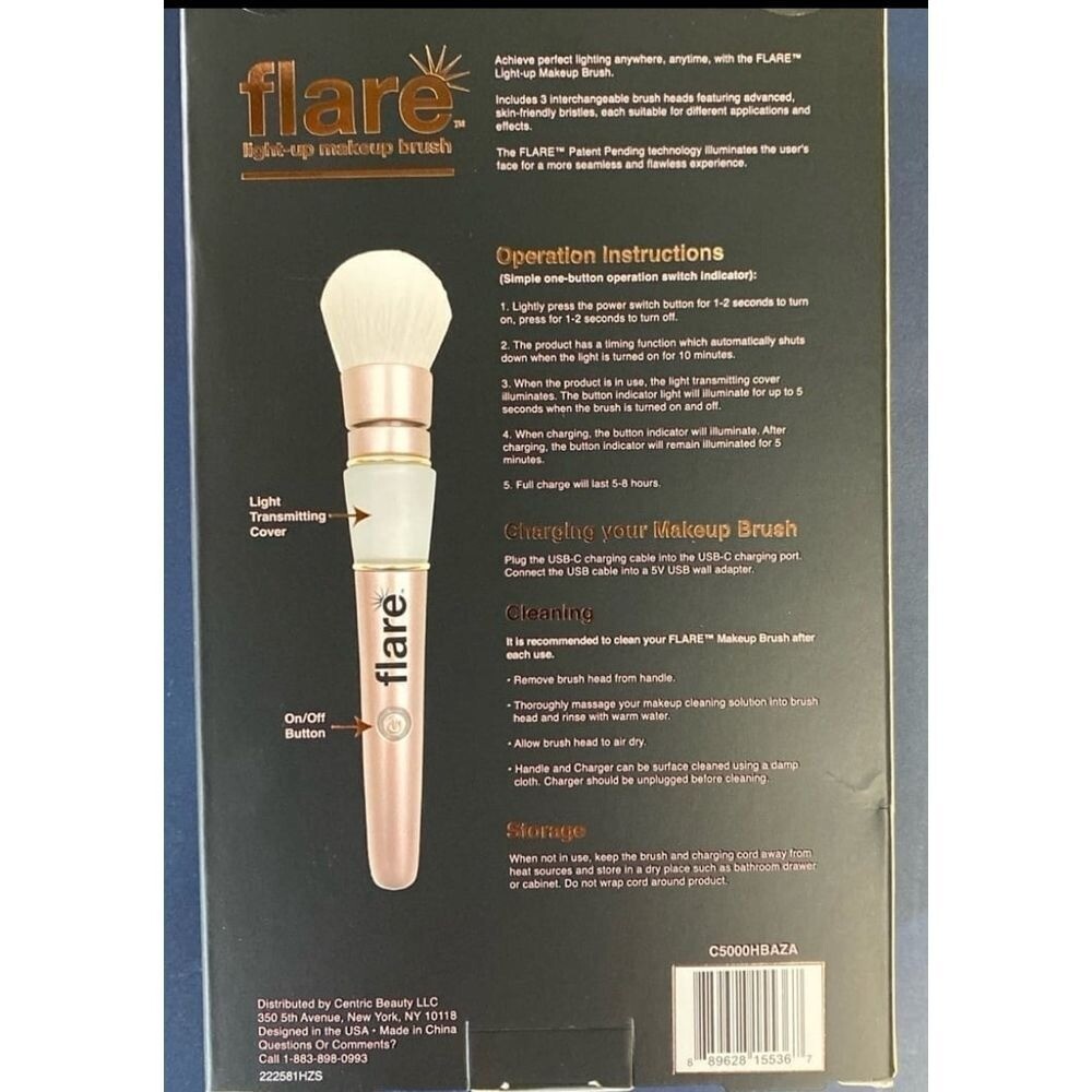 Flare by Centric Beauty Light-Up Makeup Brush