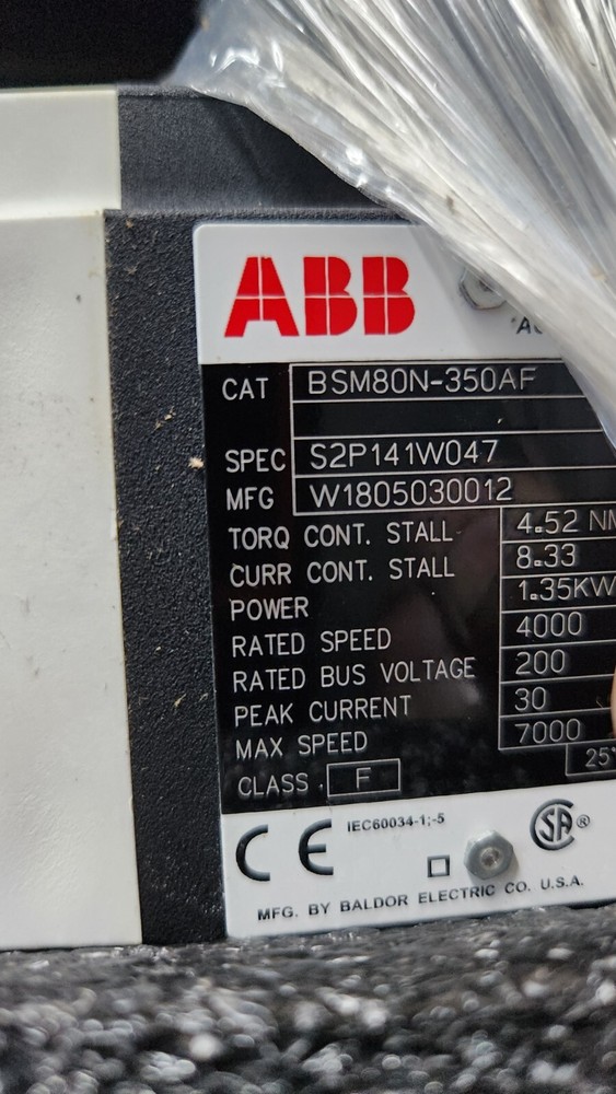 ABB  Baldor BSM80N-350AF Servo Motor