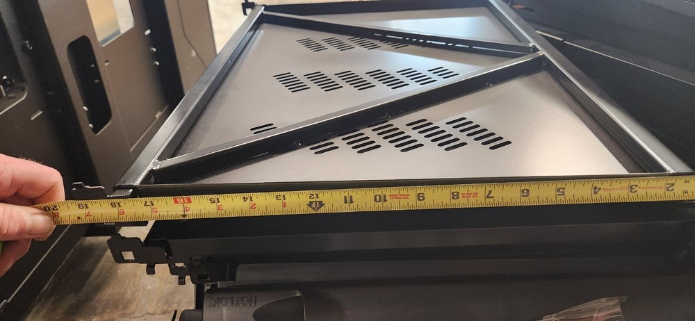 Pair of 19" Rack Mount Adjustable/Extendable Network/Keyboard Mouse Shelf Trays