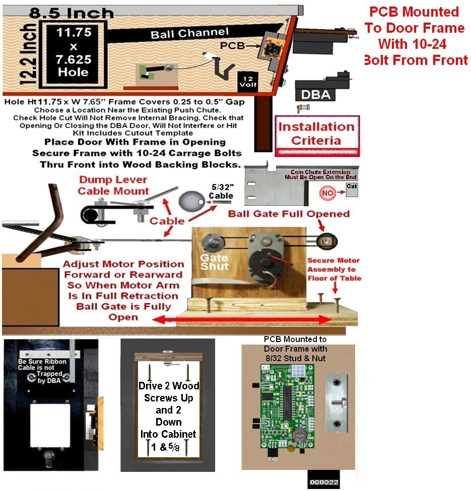 Universal Coin Op Pool Table Add a Dollar Bill Acceptor Conversion Kits