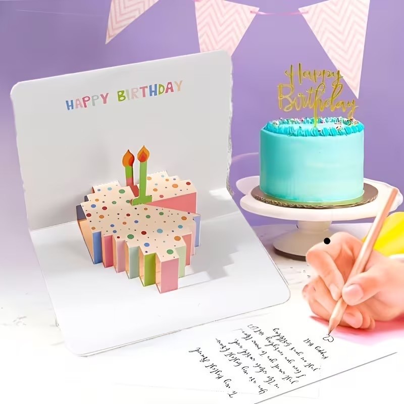 3D Pop up Birthday Card with envelope