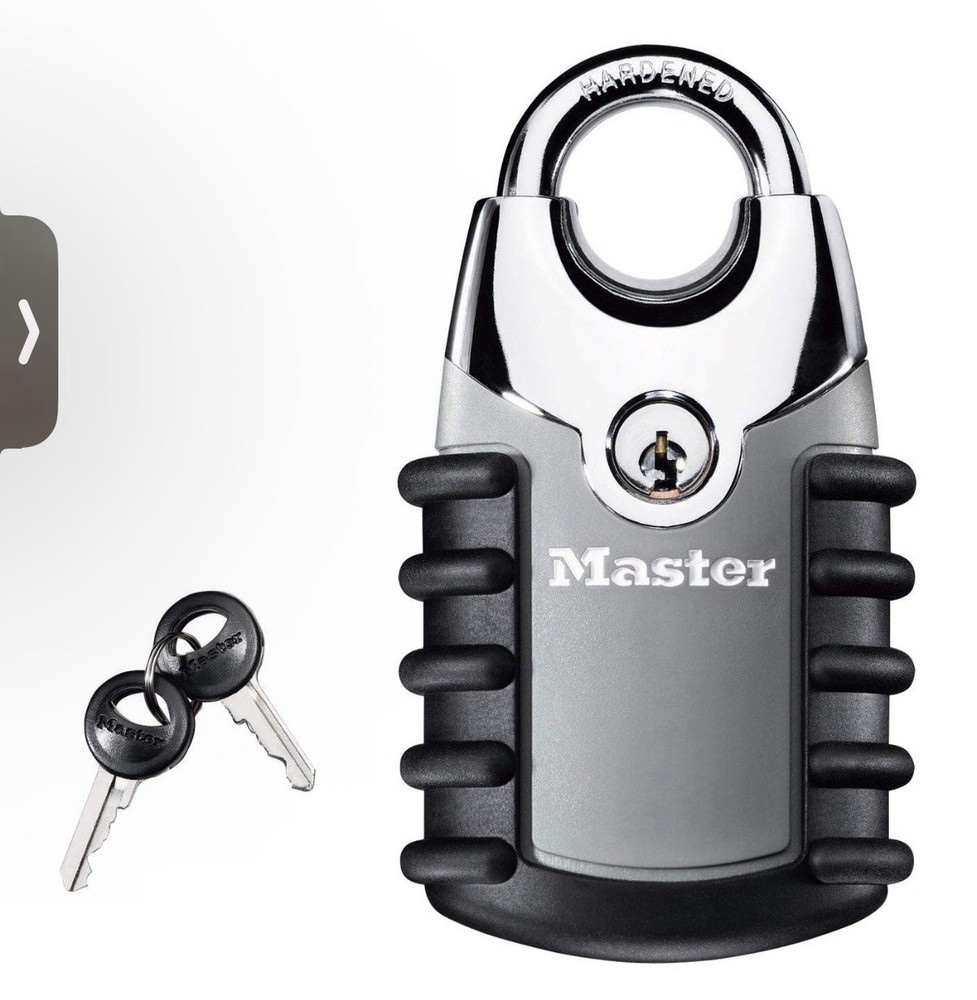 Master Lock Adjustable Shackle Padlock Specifically Model 194D New In Box