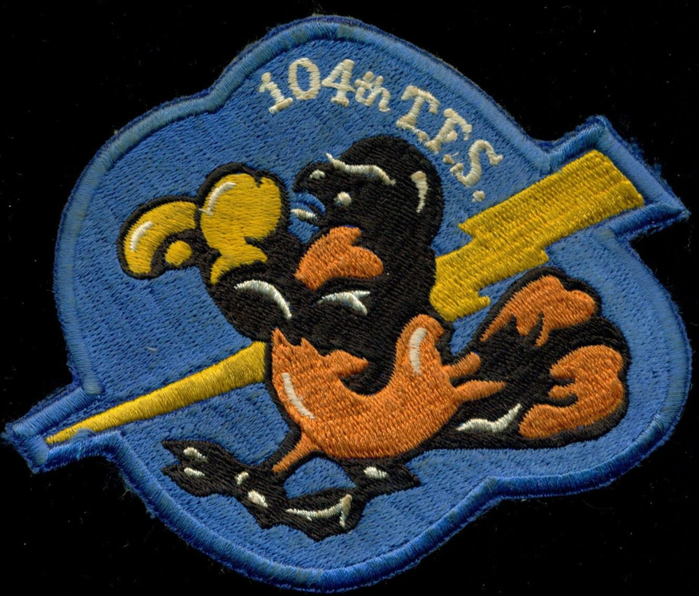USAF 104th Tactical Fighter Squadron Patch N-8