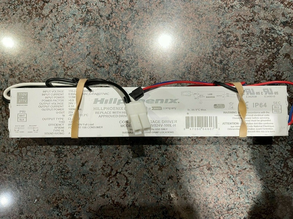 HILLPHEONIX REFRIDGERATION LED DRIVER MODEL #P112891H