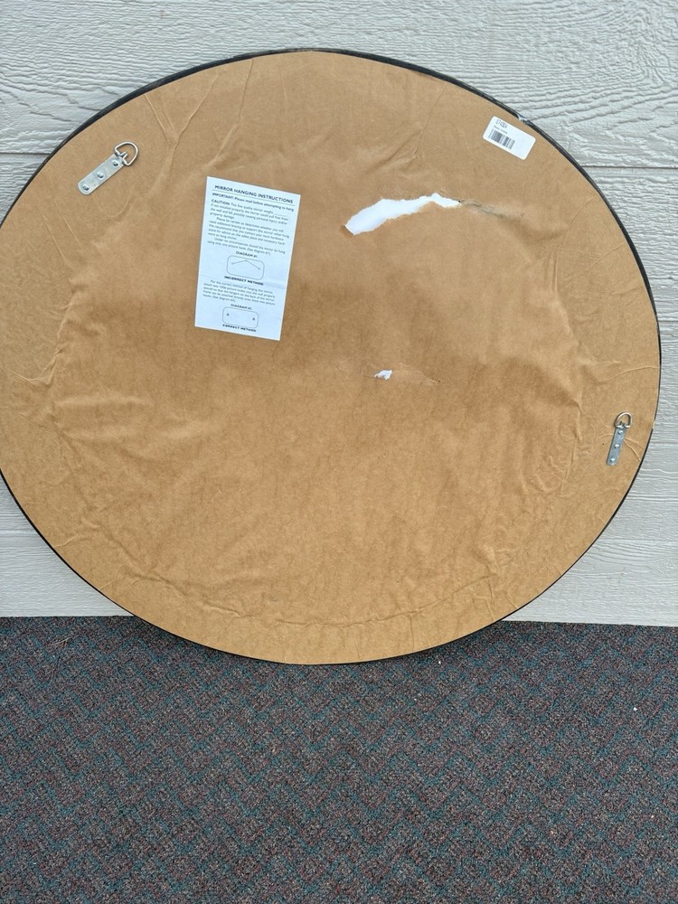 67269 Round Decorator Beveled Mirror 39" W