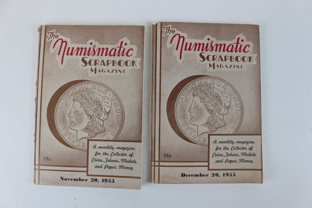 Complete 1955 Twelve Issues Numismatic Scrapbook Vol XXI No1-12 HTF!