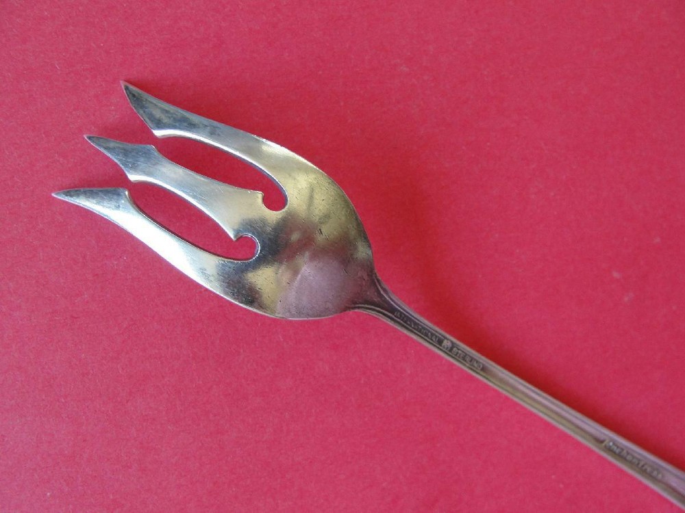International Silver Co. "Enchantress" Sterling Silver Olive/Pickle Fork
