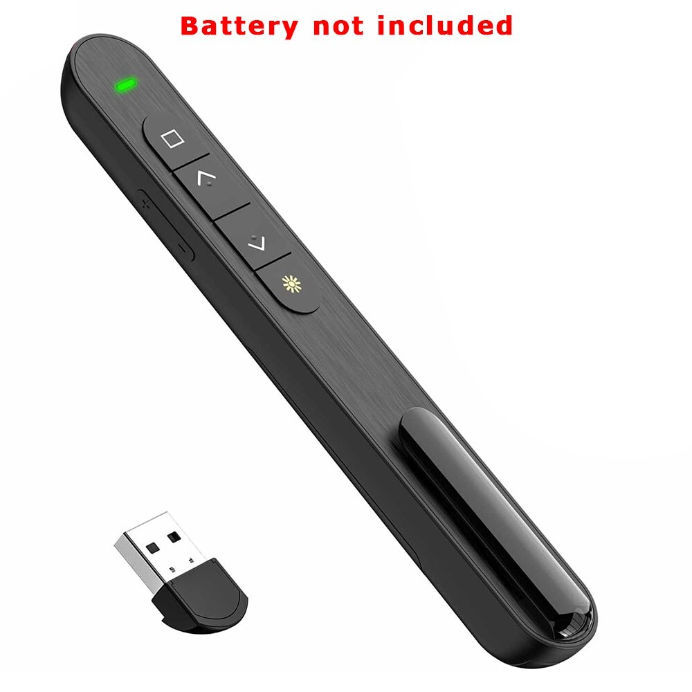 Wireless Presenter Remote Presentation Clicker Remote Control Fits PPT/PC/Laptop