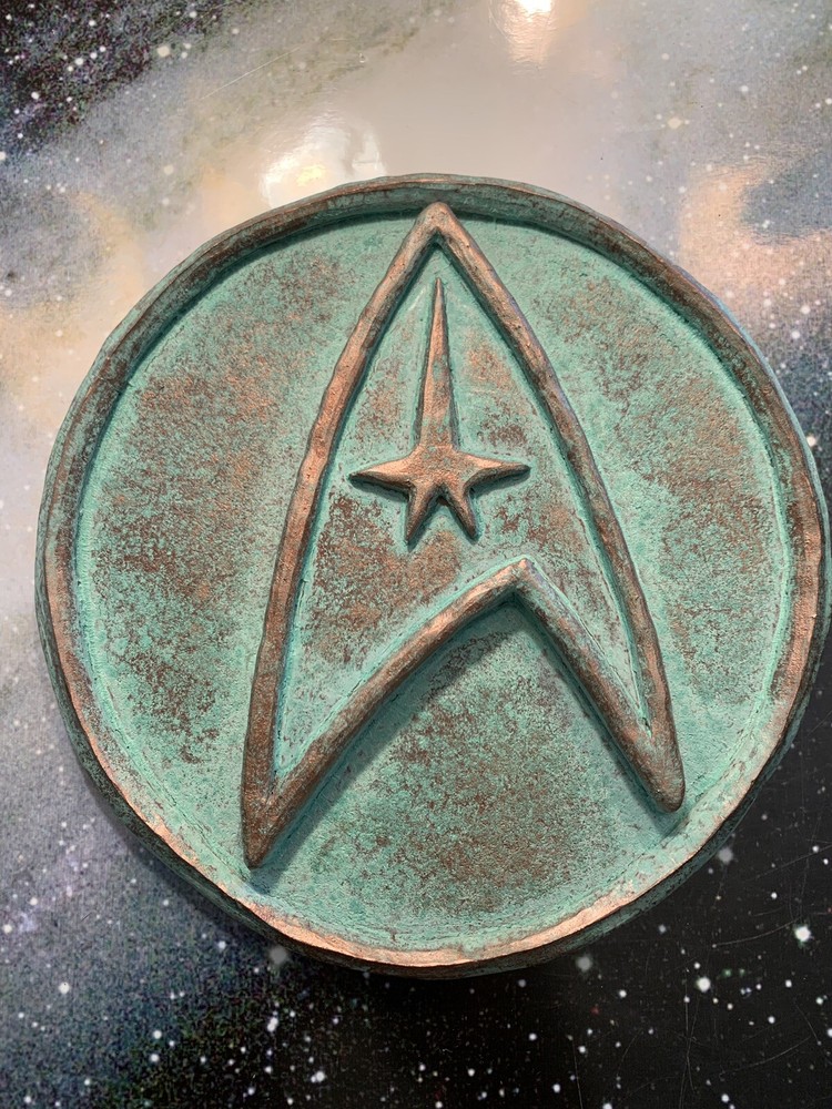 StarTrek Enterprise Wall Display (Aged)- Logo/Insignia - 8" (20cm)