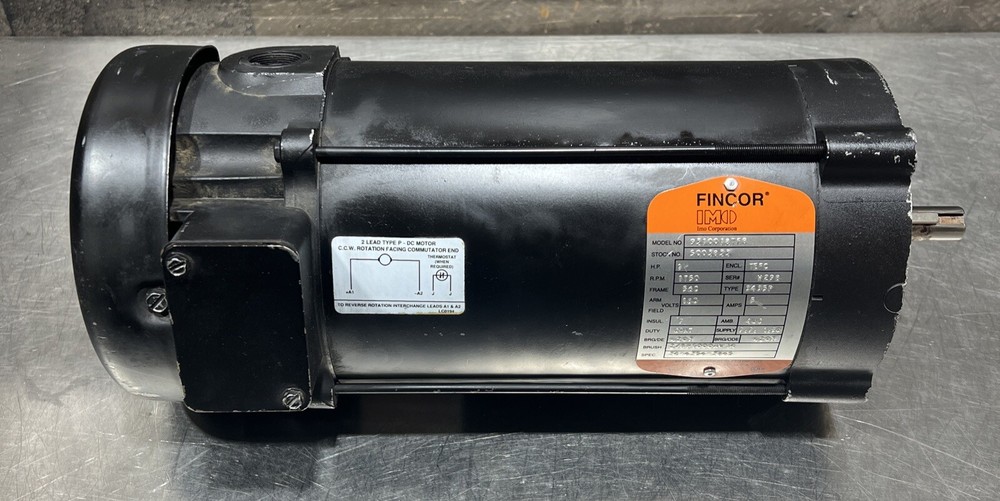 FINCOR Model 9310018TFB Motor Used Surplus