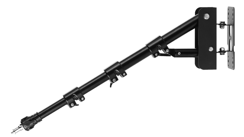 Adjustable Wall Mount Triangle Boom Arm 39.37" for Ring Light & Studio Lighting,