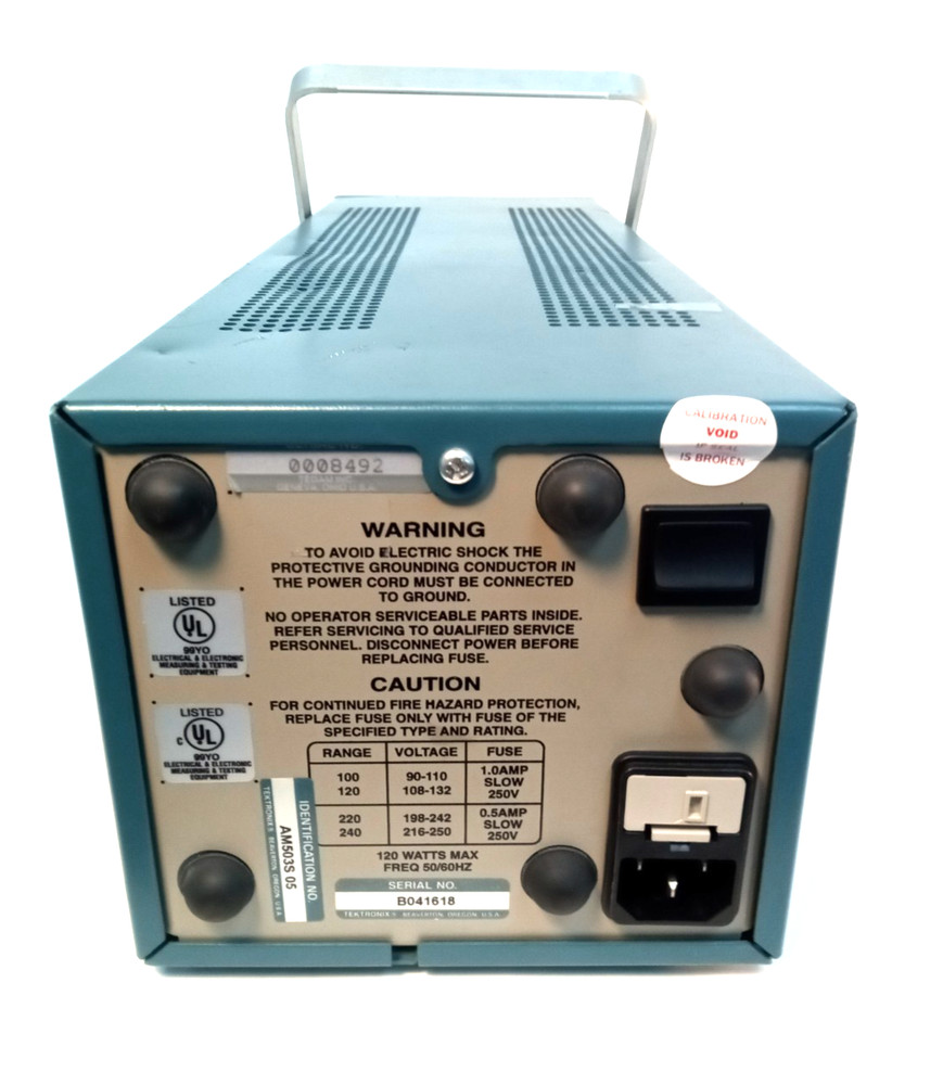 Tektronix TM502A AM Mainframe W/ 503B Current Probe Amplifier