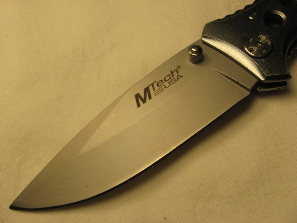 MTech MT423 tactical folding 4.5" pocket knife personalized engraved Kristopher