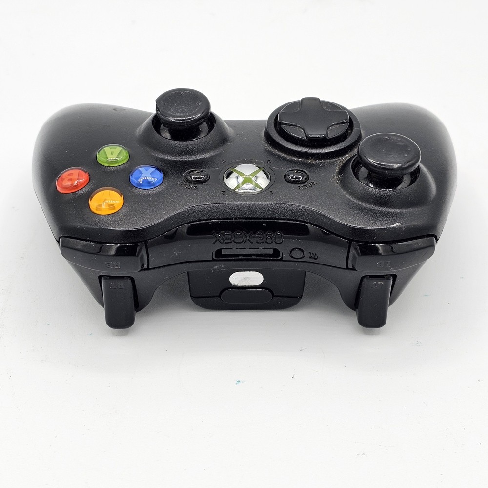 Microsoft Xbox 360 Black Wireless Controller OEM Genuine Fully Tested