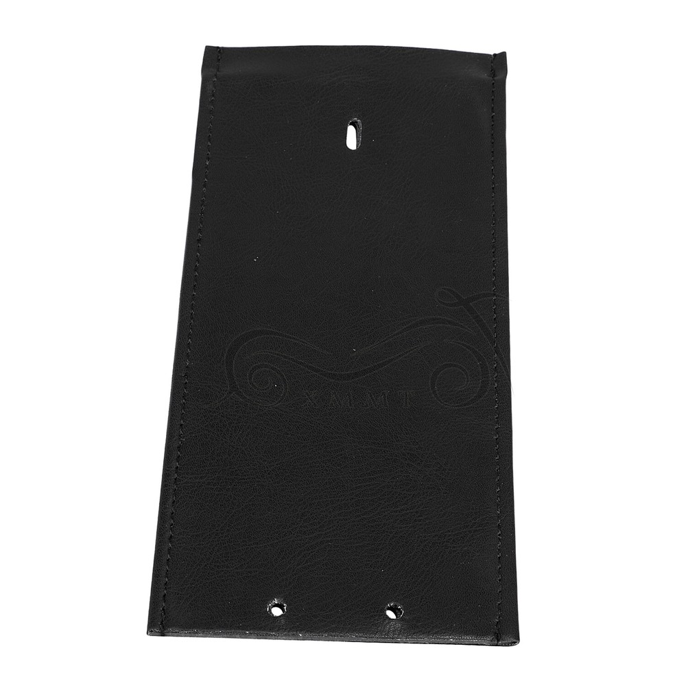 Black PU Leather Plain Gas Tank Panel Bib For Harley Softail Fatboy Blackline